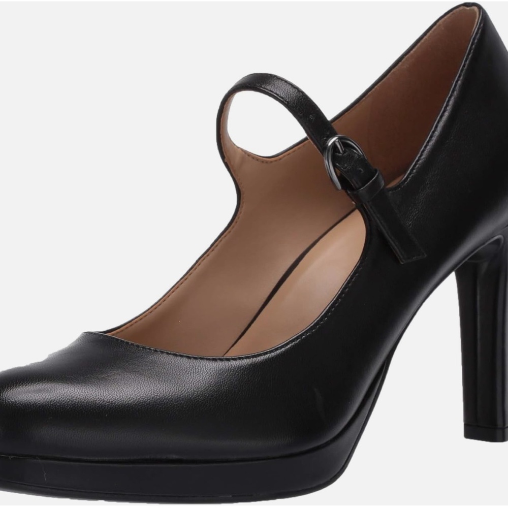 Naturalizer Women's Talissa Mary Jane Pump, size 6W, color black